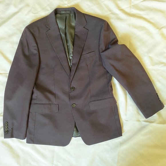 Calvin Klein suit blazer eggplant / Aubergine - Picture 8 of 14